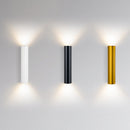 Obsidian Column Halo Wall Light