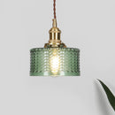 Brass Prism Glass Pendant Light