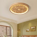 Ornate Plaster Medallion Ceiling Light