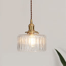 Brass Prism Glass Pendant Light