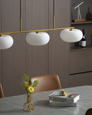 Contemporary 3-Light Glass Globe Pendant Ceiling Fixture