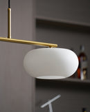 Contemporary 3-Light Glass Globe Pendant Ceiling Fixture