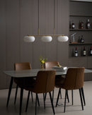 Contemporary 3-Light Glass Globe Pendant Ceiling Fixture