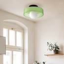 Sculptural Halo Disc Ceiling Light