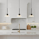 Glass Disc Pendant Light