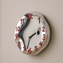 Distorted Face Wall Clock