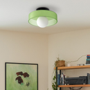 Sculptural Halo Disc Ceiling Light