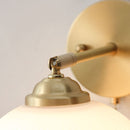 Fluted Glass Dome Wall Light