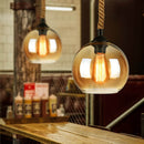 Smoked Glass Sphere Pendant Light