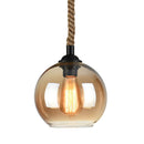 Smoked Glass Sphere Pendant Light