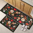 Boho Meadow Floral Kitchen Mats
