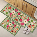 Boho Meadow Floral Kitchen Mats