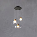 Nordic Style Rippled Glass Pendant Lamp