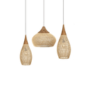 Organic Rattan Weave Pendant Light