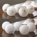 Elegant Alabaster Orb Wall Lamp