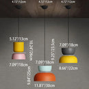 Sculptural Color Block Pendant Light