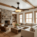 Fluted Glass Ceiling Fan Light