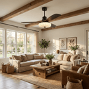 Fluted Glass Ceiling Fan Light