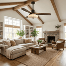 Fluted Glass Ceiling Fan Light