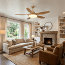 Asymmetric Blade Ceiling Fan with Light