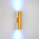 Obsidian Column Halo Wall Light