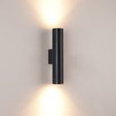Obsidian Column Halo Wall Light