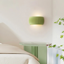 Minimal Ribbed Cylinder Wall Light