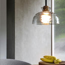 Nordic Style Rippled Glass Pendant Lamp