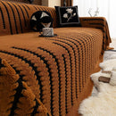 Loop Knit Stripe Sofa Cover