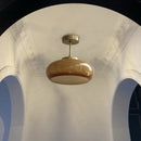 Vintage Amber Glass Ceiling Light