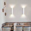 Obsidian Column Halo Wall Light