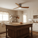 Isben Wooden Ceiling Fan Light