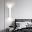 Obsidian Column Halo Wall Light