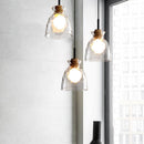 Nordic Style Rippled Glass Pendant Lamp