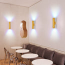 Obsidian Column Halo Wall Light