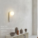 Sculptural Orb Column Wall Light