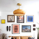 Vintage Amber Glass Ceiling Light
