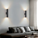 Obsidian Column Halo Wall Light