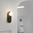 Sculptural Orb Column Wall Light