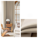 Minimal Pleated Blackout Curtain Panels
