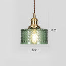 Brass Prism Glass Pendant Light