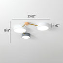 Brass Tri Disc Ceiling Light