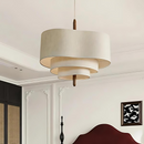 Sculptural Tiered Drum Pendant Light