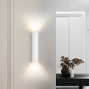 Obsidian Column Halo Wall Light