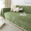 Herringbone Tassel Sofa Cover