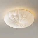 Sculptural Pleated Shell Ceiling Light