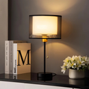 Smoked Linen Table Lamp