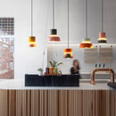 Sculptural Color Block Pendant Light