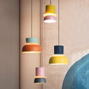 Sculptural Color Block Pendant Light