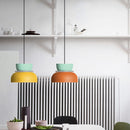 Sculptural Color Block Pendant Light